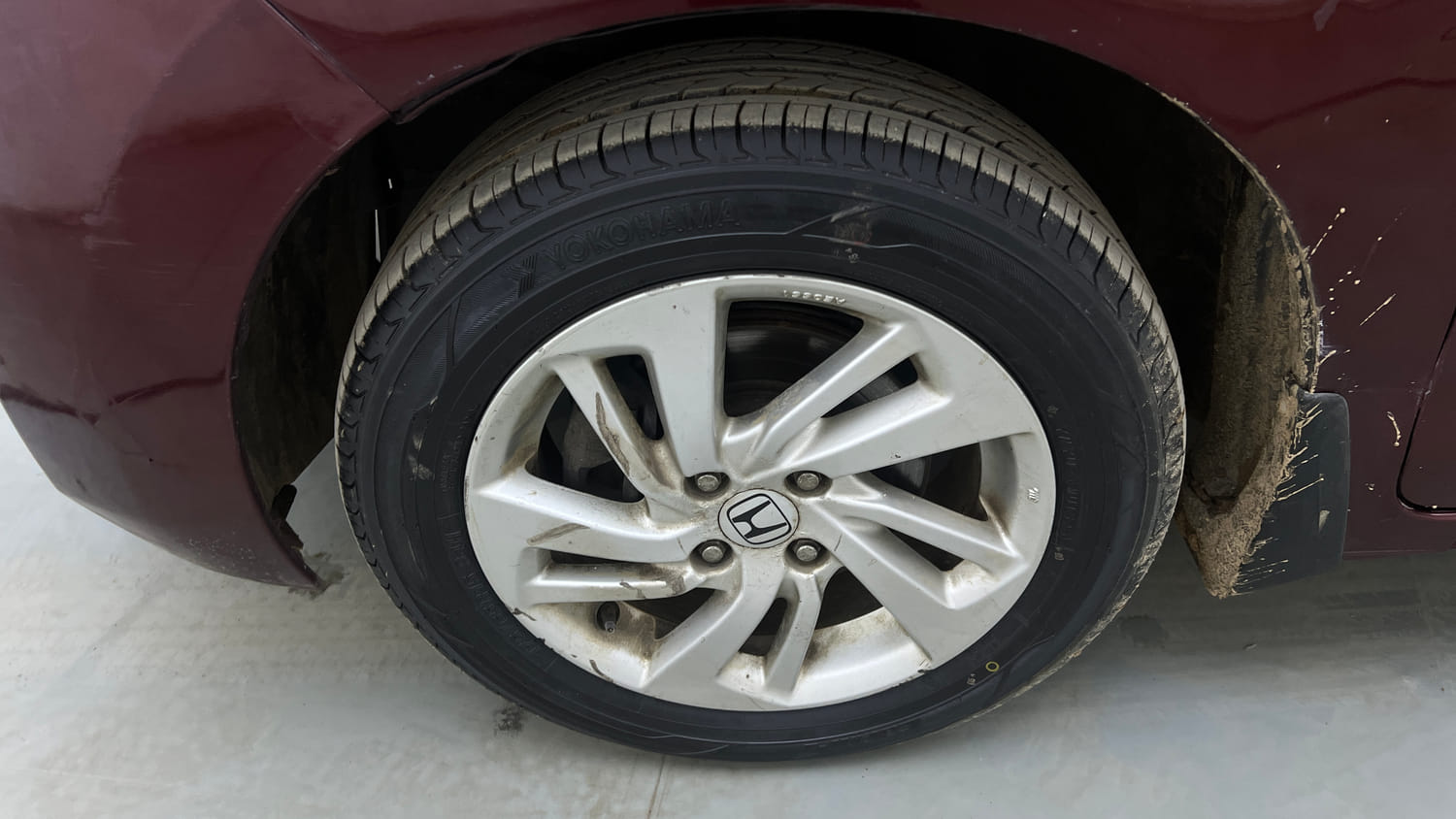 Used 2015 Honda Jazz VX Petrol Petrol Manual tyres LEFT FRONT TYRE RIM VIEW