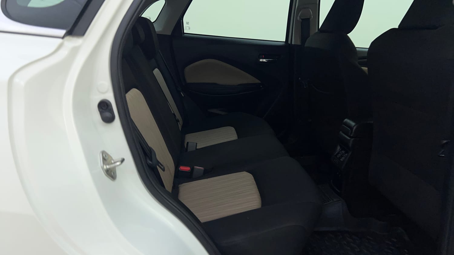 Used 2025 Toyota Glanza V AMT Petrol Automatic interior RIGHT SIDE REAR DOOR CABIN VIEW