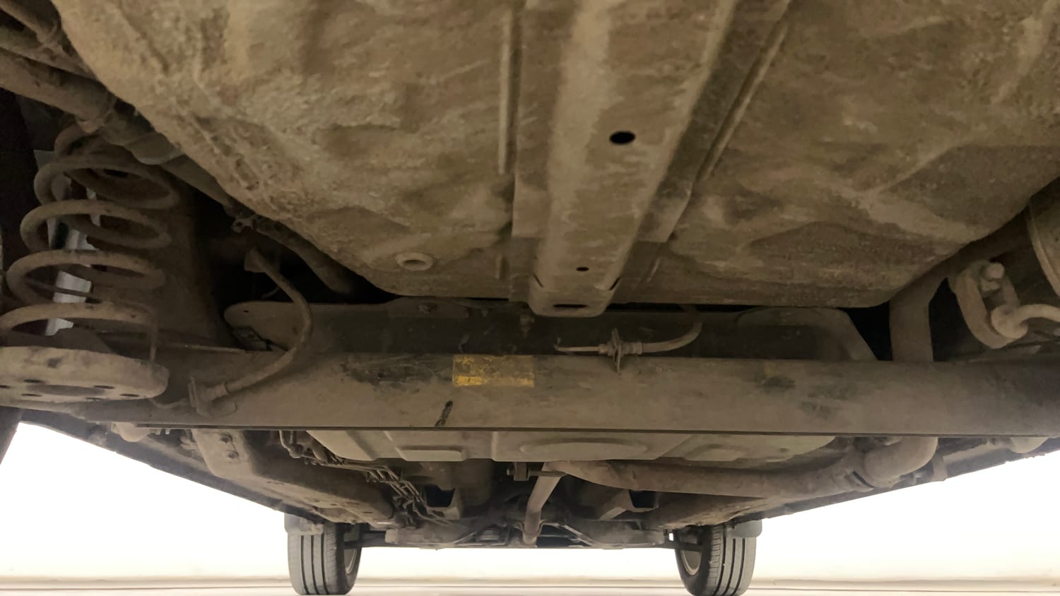 Used 2015 Tata Zest XT Petrol Petrol Manual extra REAR UNDERBODY VIEW (TAKEN FROM REAR)