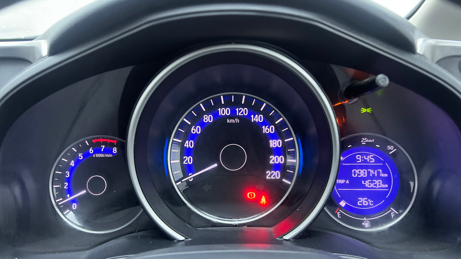 Used 2017 Honda WR-V VX MT Petrol Petrol Manual interior CLUSTERMETER VIEW