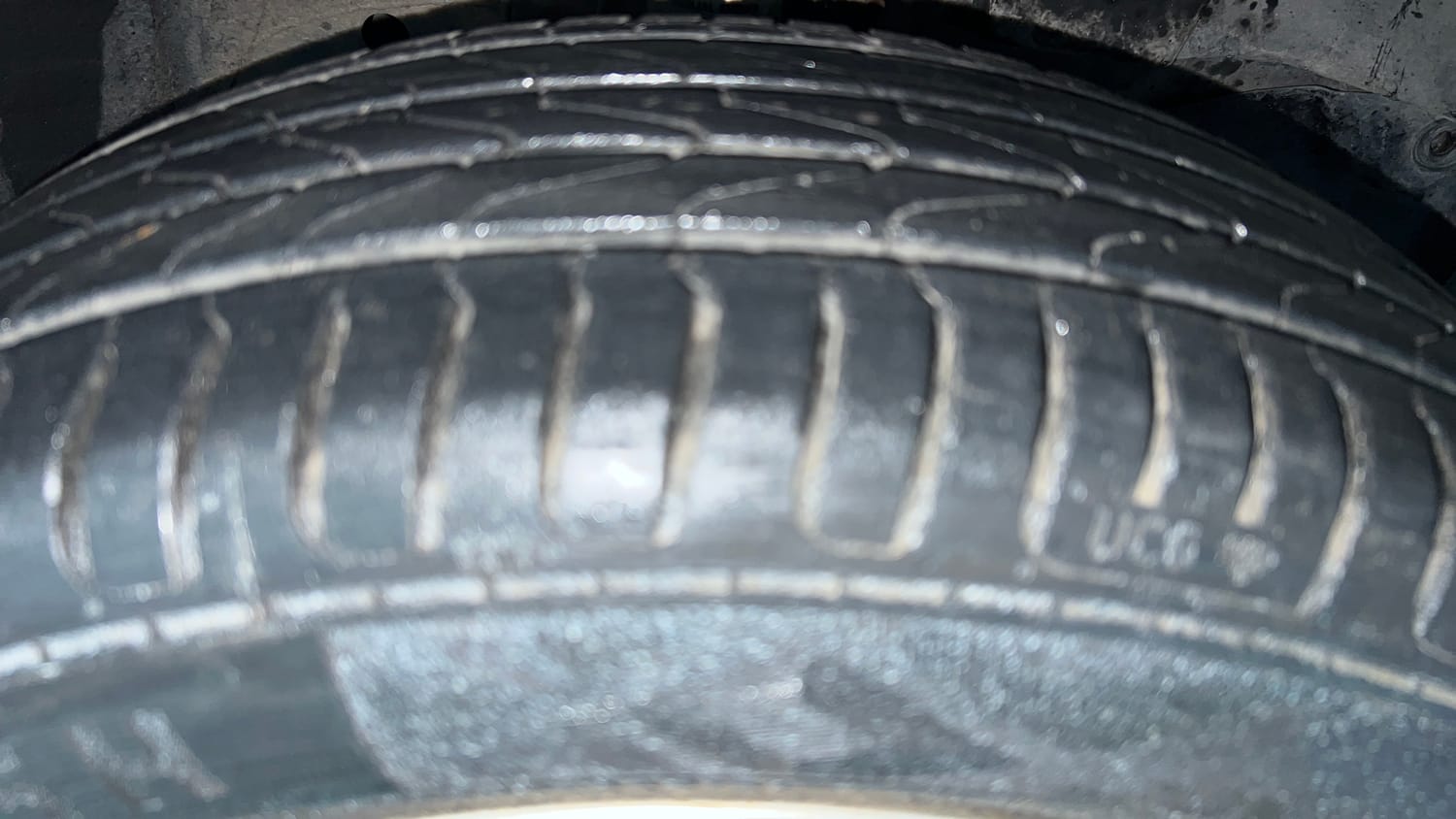 Used 2019 Honda Amaze 1.2 V MT Petrol Petrol Manual tyres RIGHT FRONT TYRE TREAD VIEW