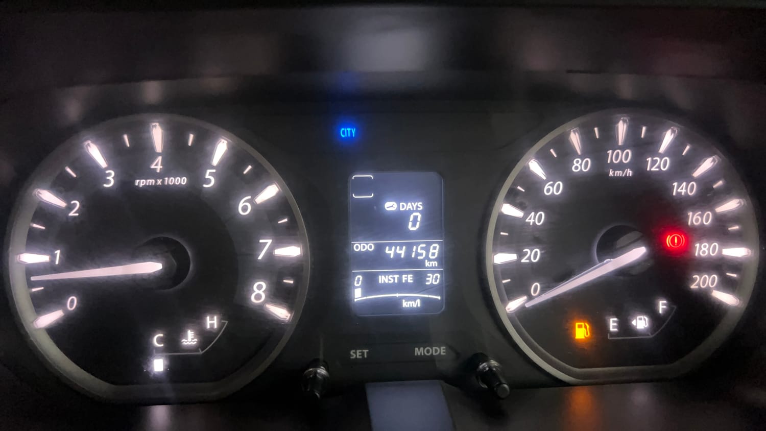 Used 2015 Tata Zest XT Petrol Petrol Manual interior CLUSTERMETER VIEW