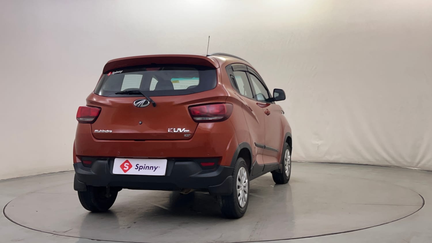 Used 2016 Mahindra KUV100 K6+ 6 STR Petrol Manual exterior RIGHT REAR CORNER VIEW
