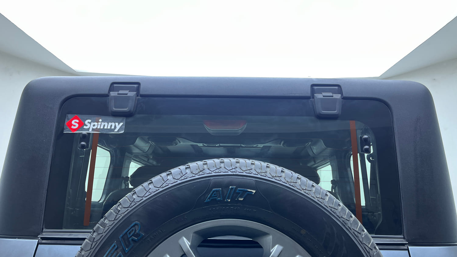 Used 2021 mahindra Thar LX Hard Top Diesel AT 4WD Diesel Automatic exterior BACK WINDSHIELD VIEW
