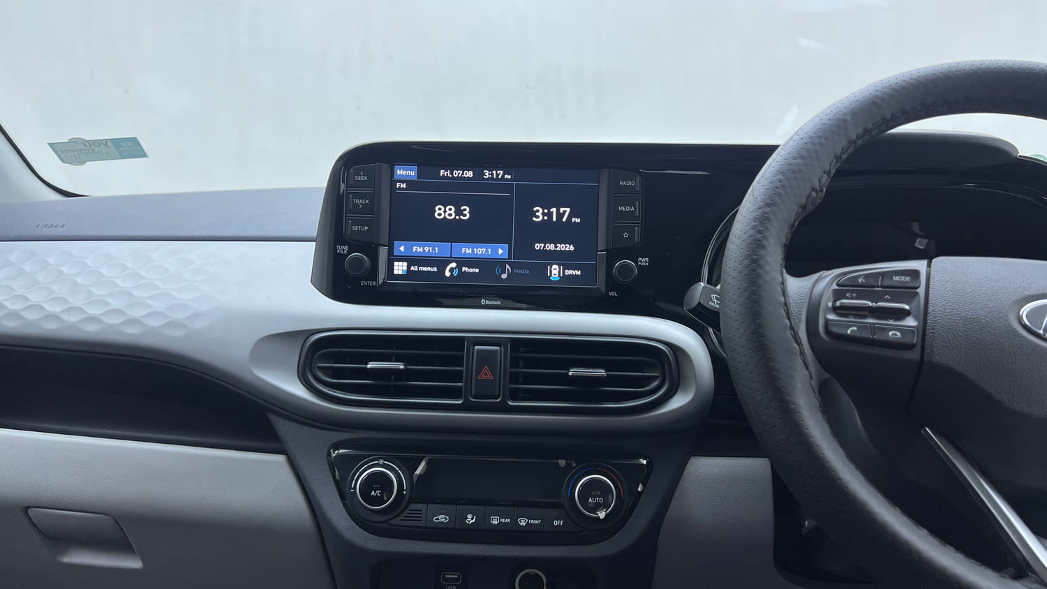 Used 2021 Hyundai Grand i10 Nios Sportz 1.2 Kappa VTVT Petrol Manual interior MUSIC SYSTEM & AC CONTROL VIEW