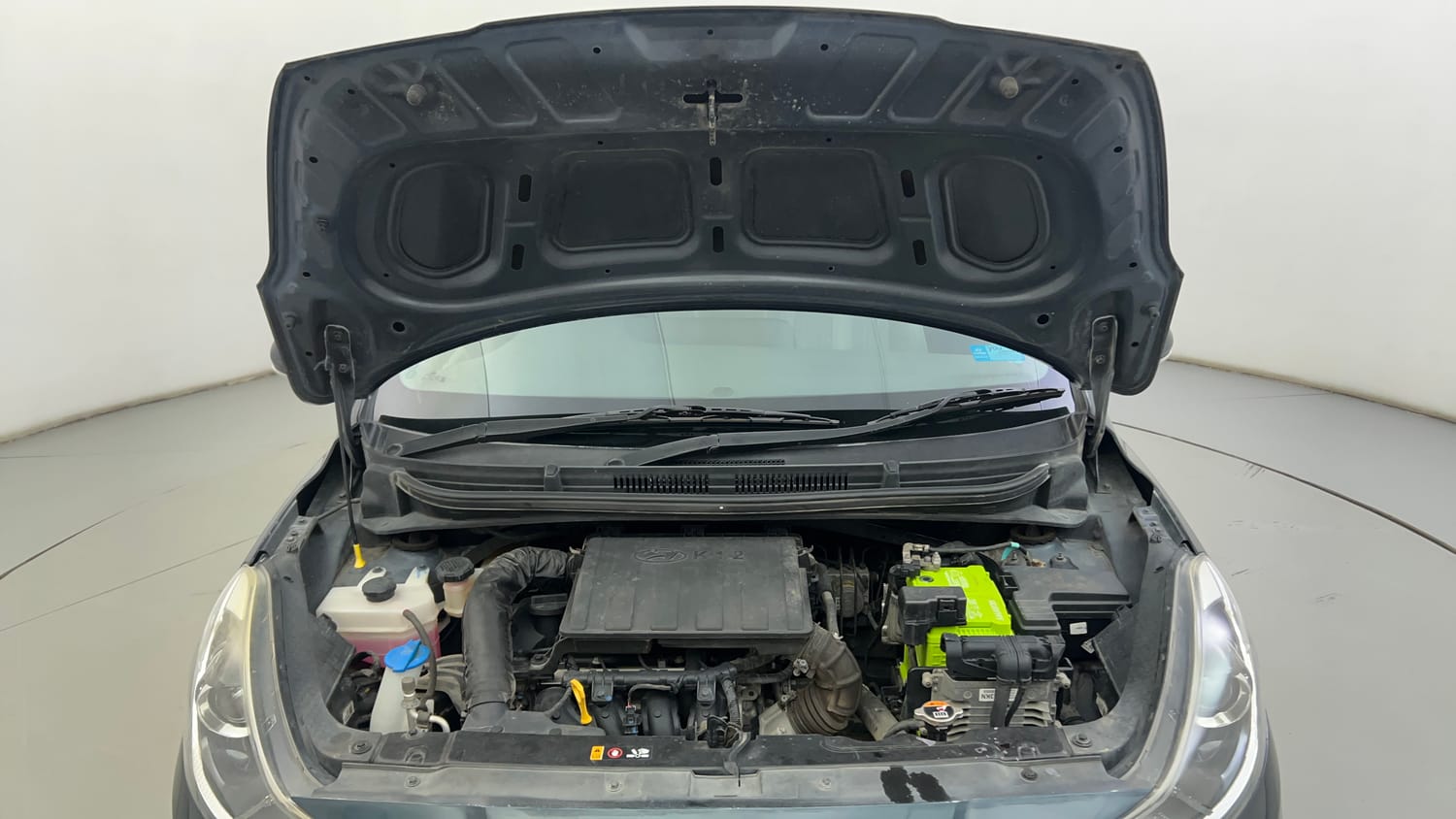 Used 2021 Hyundai Grand i10 Nios Sportz AMT 1.2 Kappa VTVT Petrol Automatic engine ENGINE & BONNET OPEN FRONT VIEW