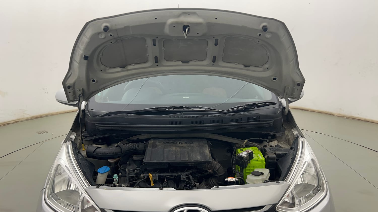 Used 2017 Hyundai Grand i10 Sportz 1.2 Kappa VTVT Petrol Manual engine ENGINE & BONNET OPEN FRONT VIEW