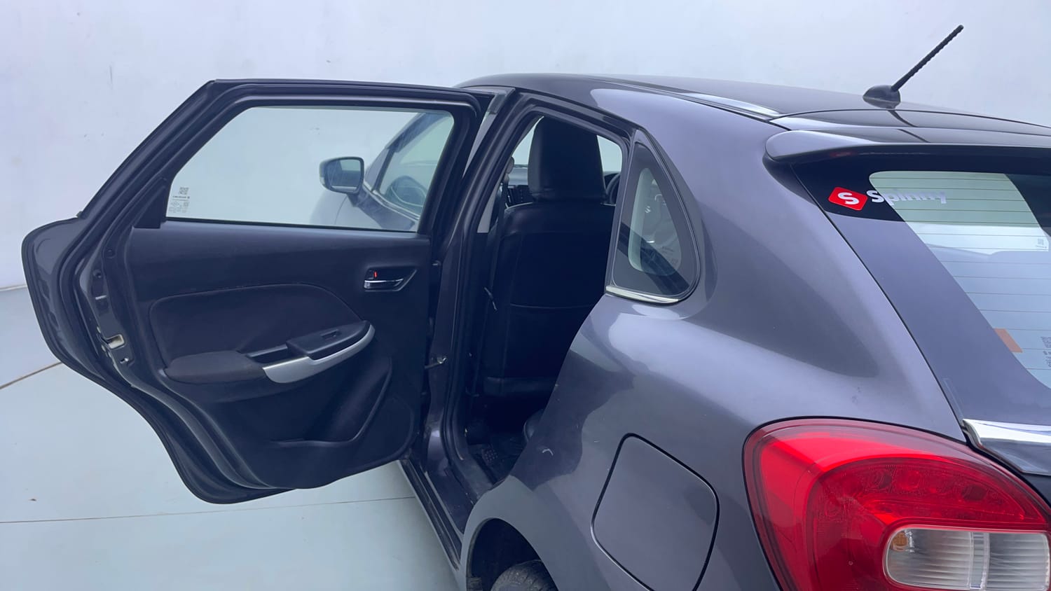 Used 2016 Maruti Suzuki Baleno Delta 1.2 Petrol Manual interior LEFT REAR DOOR OPEN VIEW