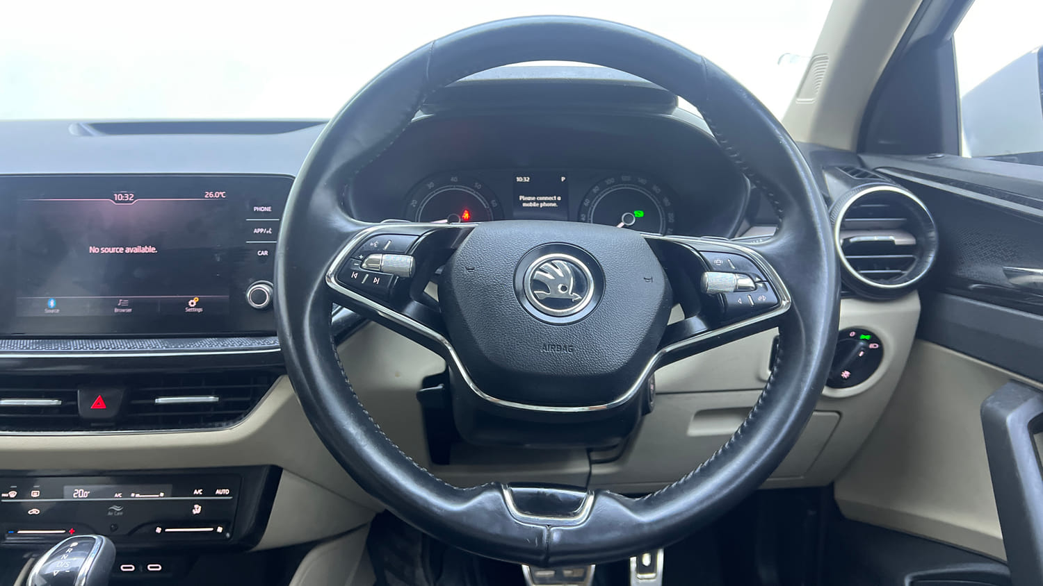 Used 2023 Skoda Slavia Ambition 1.0L TSI AT Petrol Automatic interior STEERING VIEW