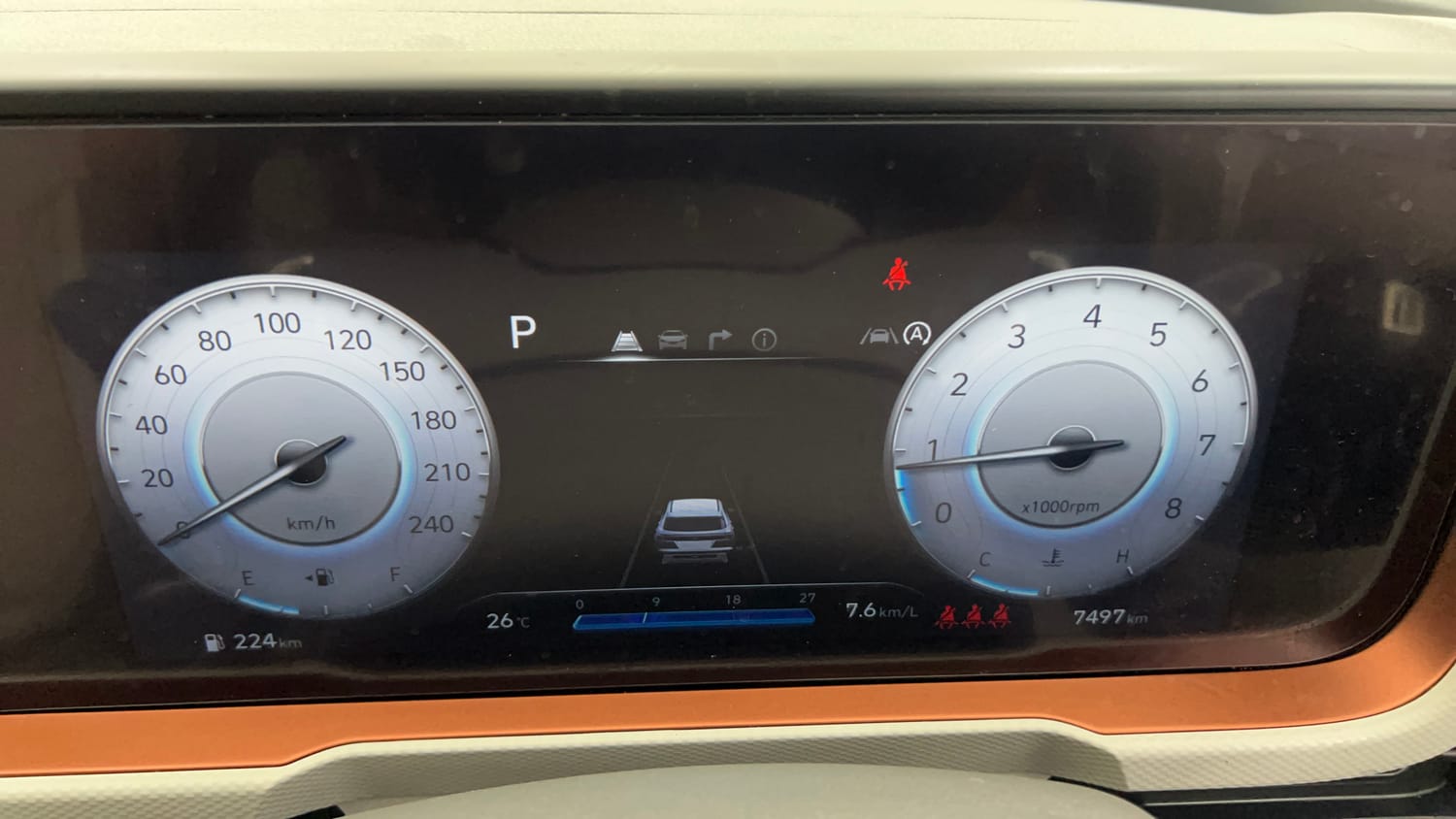 Used 2024 Hyundai Creta 1.5 MPi Petrol IVT SX(O) Petrol Automatic interior CLUSTERMETER VIEW