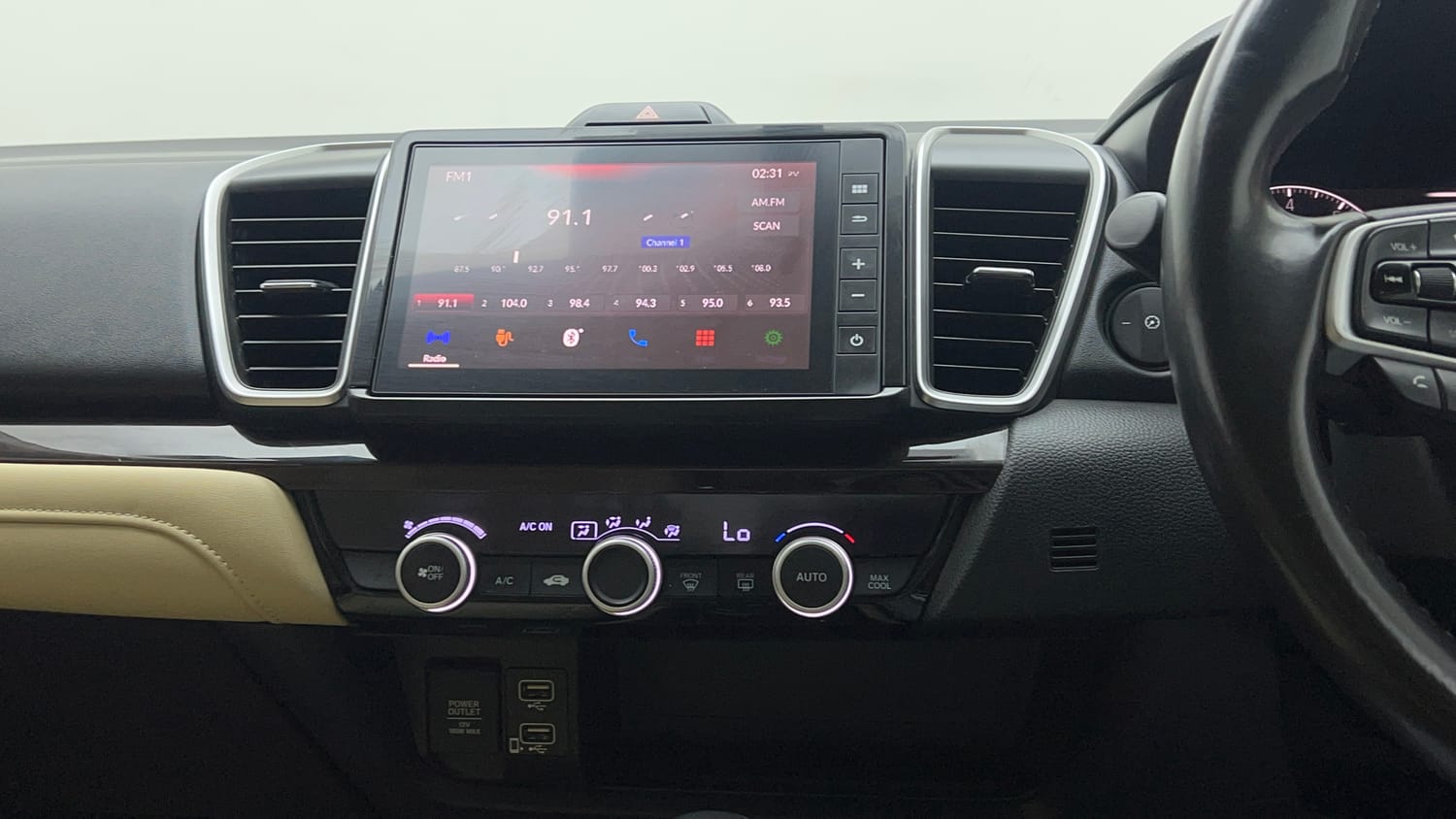 Used 2021 Honda City ZX CVT Petrol Petrol Automatic interior MUSIC SYSTEM & AC CONTROL VIEW
