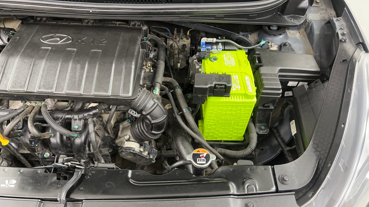 Used 2023 Hyundai Aura SX 1.2 CNG Cng Manual engine ENGINE LEFT SIDE VIEW