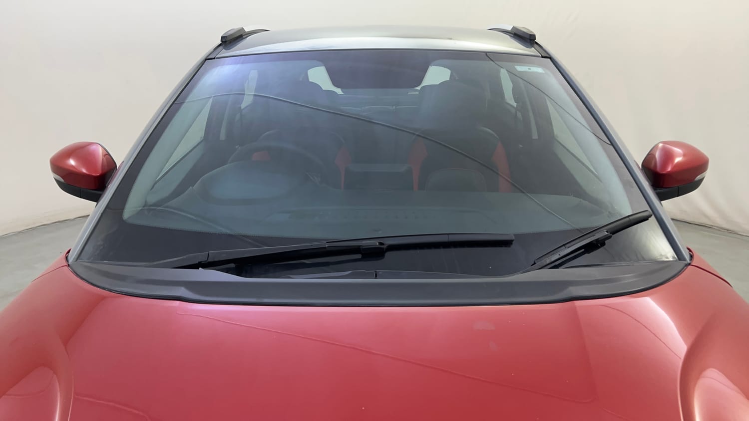 Used 2017 Tata Nexon XZ Plus Diesel Dual Tone Diesel Manual exterior FRONT WINDSHIELD VIEW