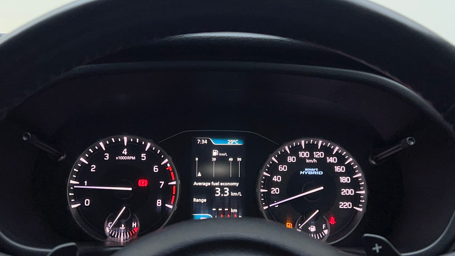 Used 2024 Maruti Suzuki Brezza ZXi Plus AT Petrol Automatic interior CLUSTERMETER VIEW