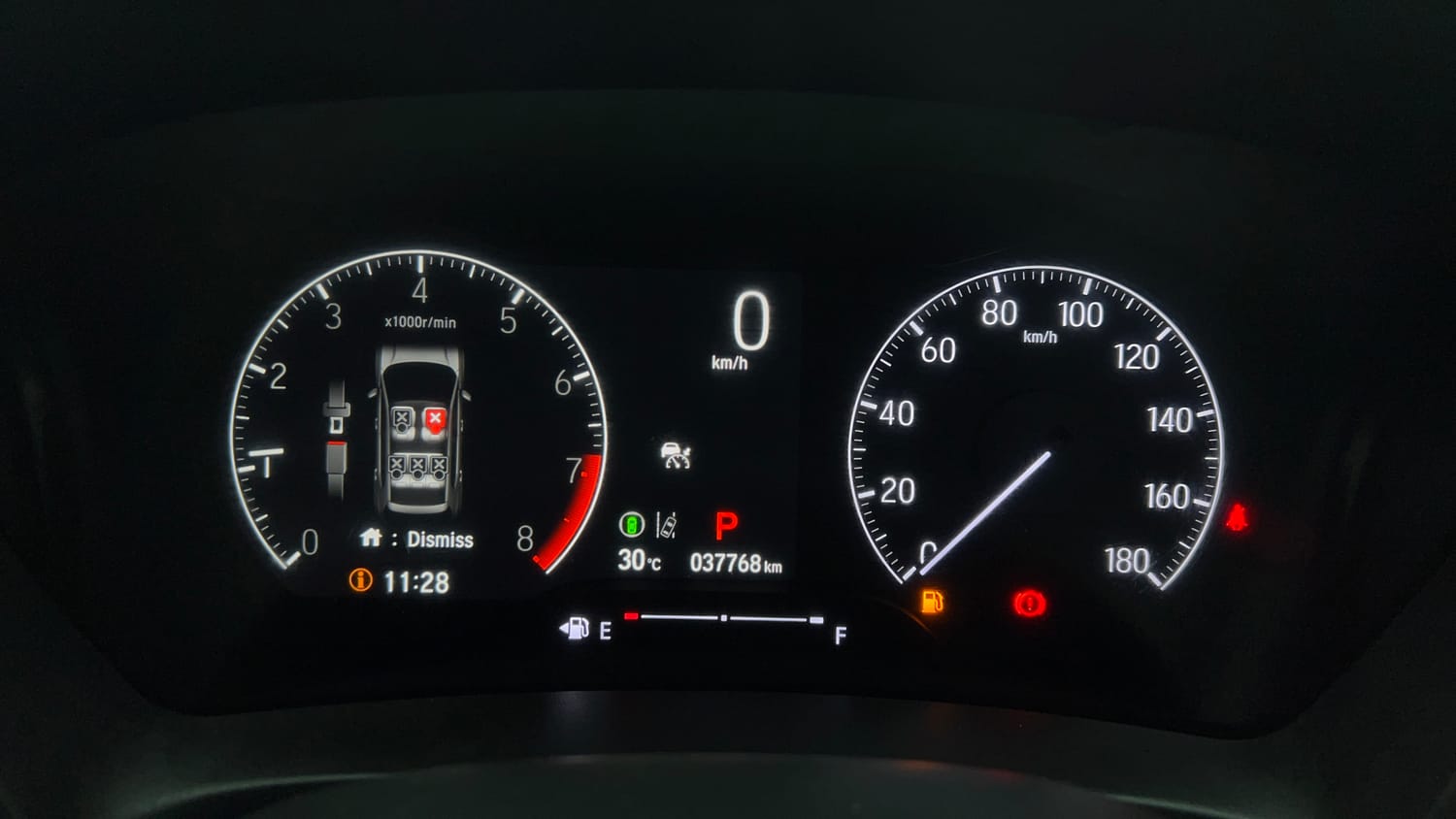 Used 2024 Honda Elevate ZX CVT Petrol Automatic interior CLUSTERMETER VIEW