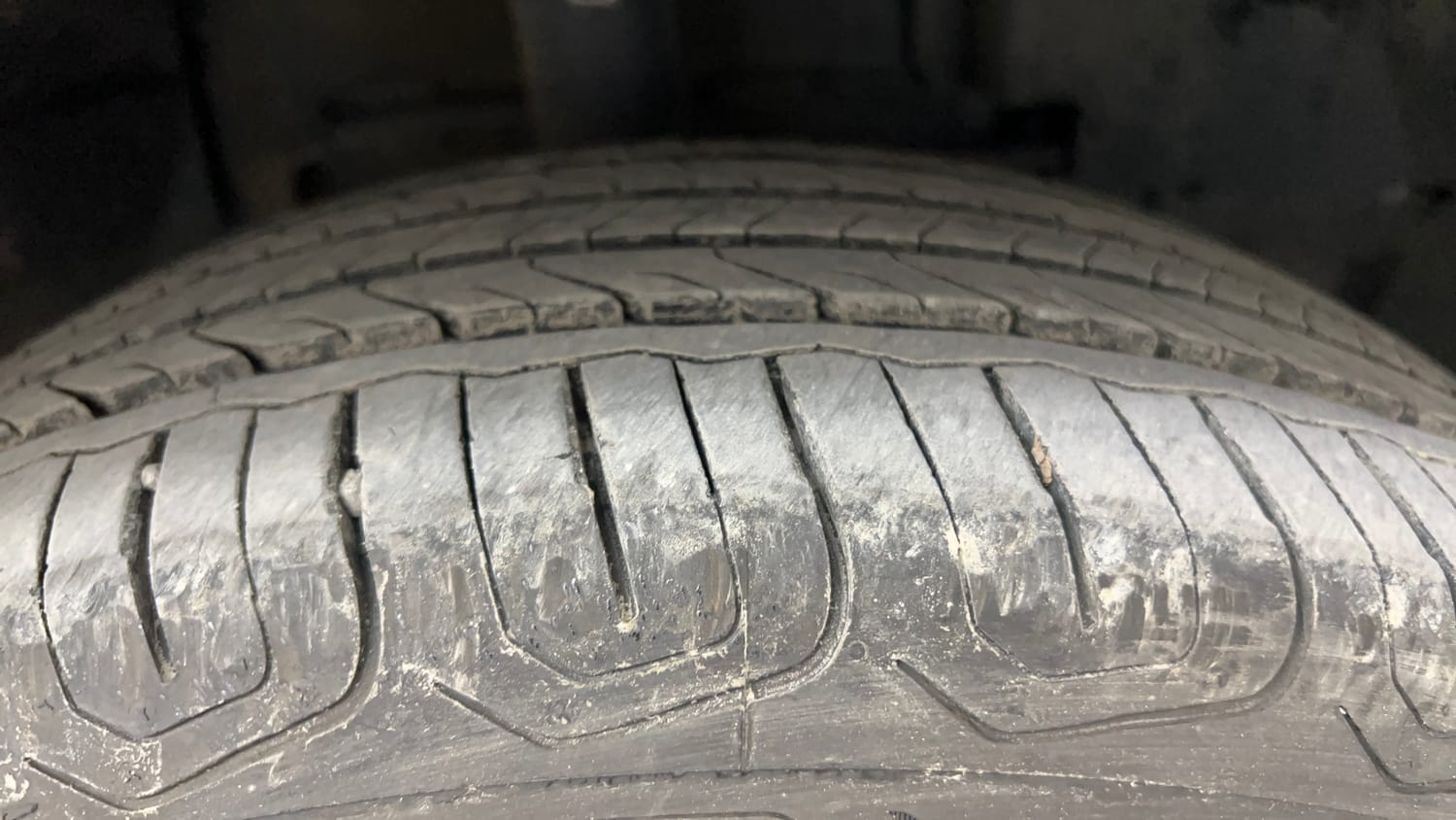 Used 2023 Tata Nexon Fearless Plus S 1.2 Revotron Petrol 6MT DT Petrol Manual tyres RIGHT FRONT TYRE TREAD VIEW