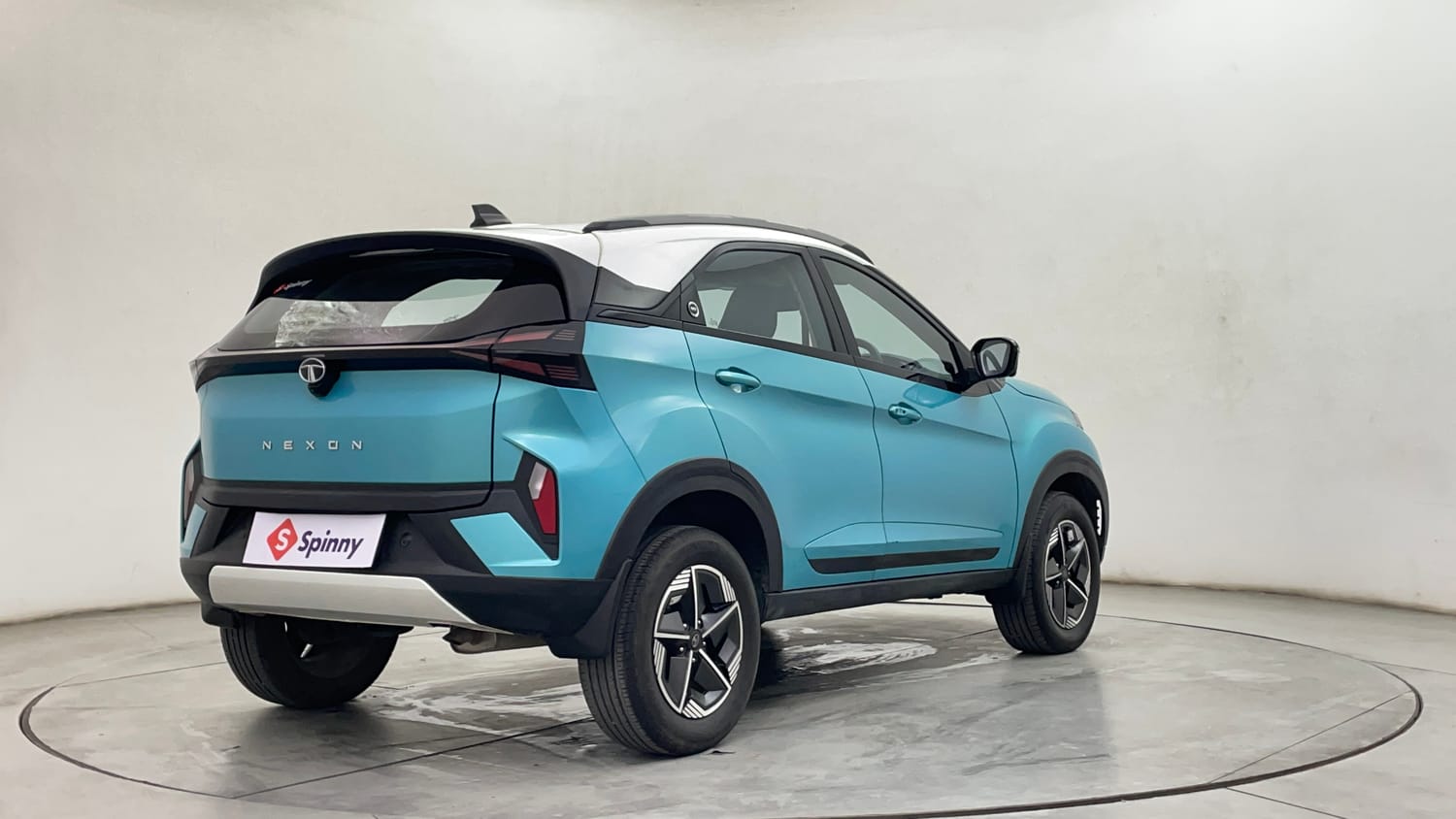 Used 2023 Tata Nexon Creative Plus S 1.2 Revotron Petrol 7DCA DT Petrol Automatic exterior RIGHT REAR CORNER VIEW