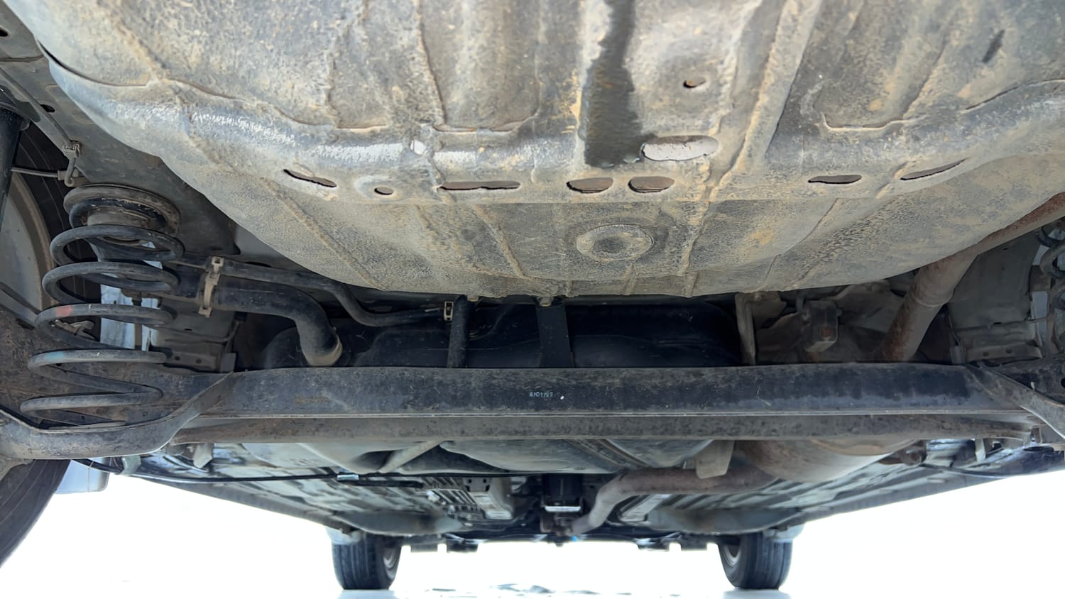 Used 2022 Honda Amaze VX CVT 1.2 Petrol Petrol Automatic extra REAR UNDERBODY VIEW (TAKEN FROM REAR)