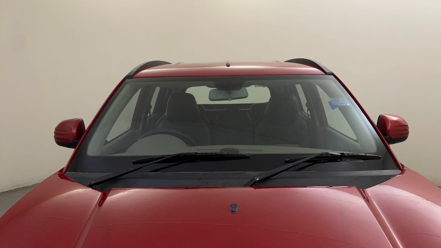 Used 2016 Mahindra KUV100 K4 6 STR Petrol Manual exterior FRONT WINDSHIELD VIEW