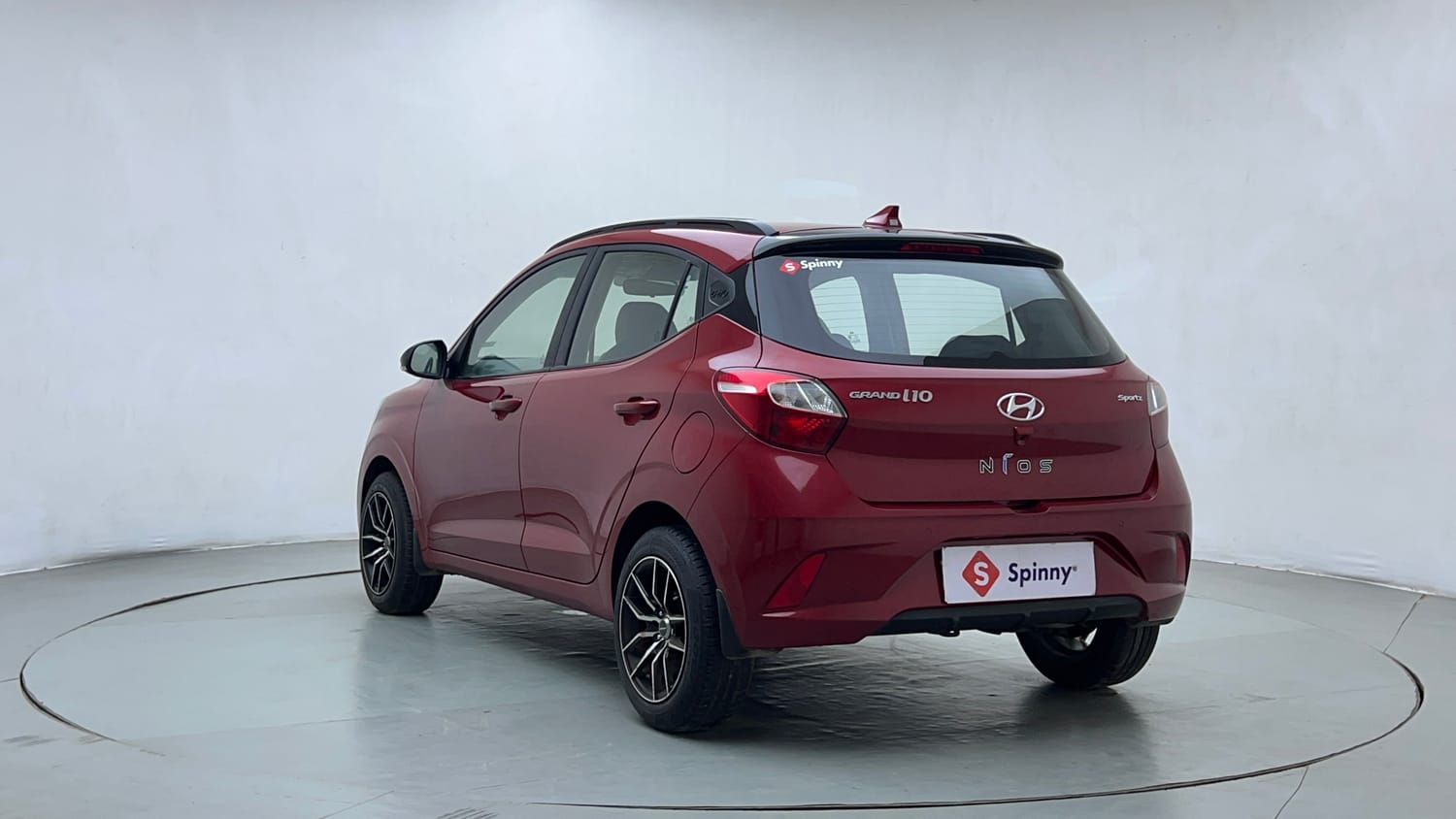 Used 2021 Hyundai Grand i10 Nios Sportz 1.2 Kappa VTVT Petrol Manual exterior LEFT REAR CORNER VIEW