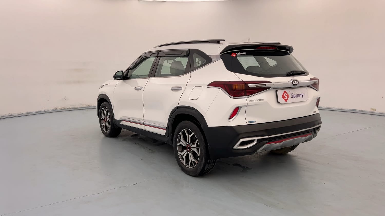 Used 2019 kia Seltos GTX Plus DCT 1.4 Petrol Automatic exterior LEFT REAR CORNER VIEW