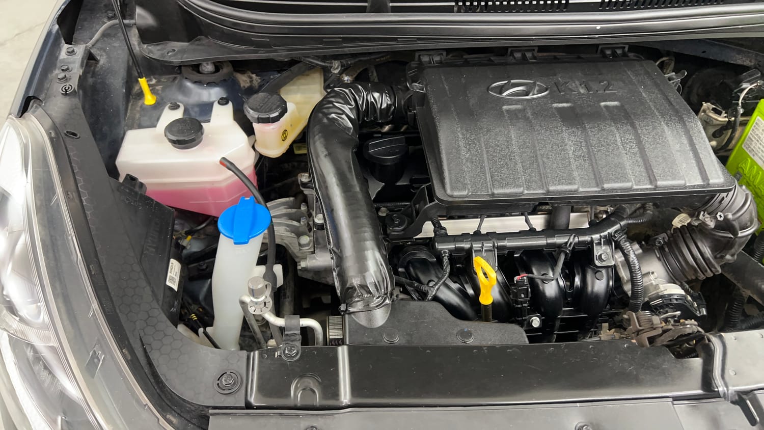 Used 2022 Hyundai Grand i10 Nios Asta AMT 1.2 Kappa VTVT Petrol Automatic engine ENGINE RIGHT SIDE VIEW