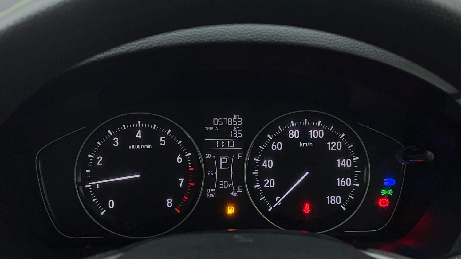 Used 2022 Honda Amaze VX CVT 1.2 Petrol Petrol Automatic interior CLUSTERMETER VIEW