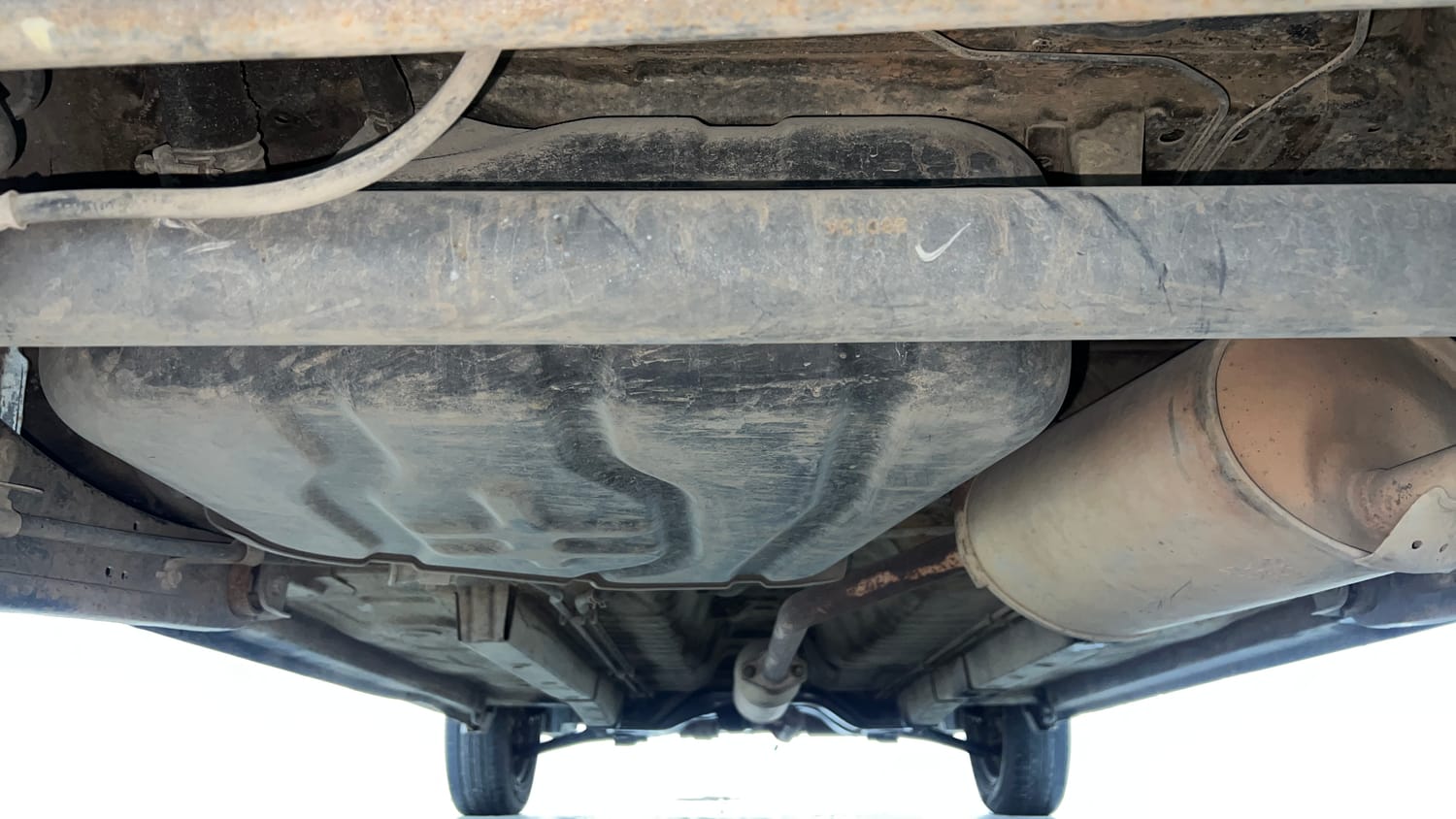 Used 2013 Maruti Suzuki Wagon R VXI Petrol Manual extra REAR UNDERBODY VIEW (TAKEN FROM REAR)