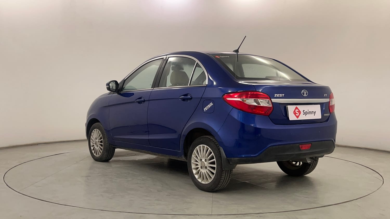 Used 2015 Tata Zest XT Petrol Petrol Manual exterior LEFT REAR CORNER VIEW