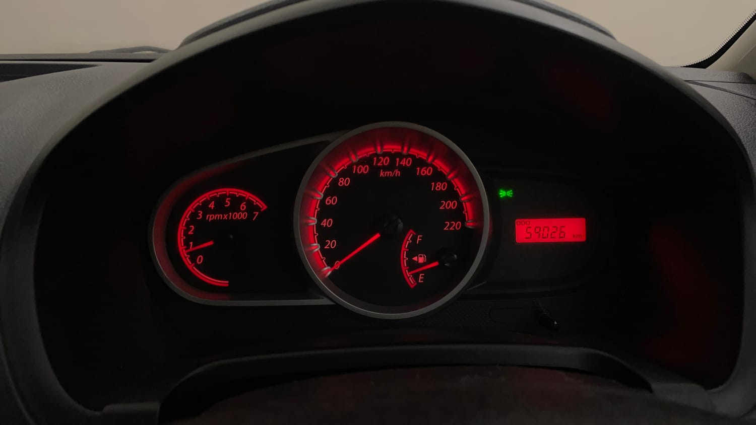 Used 2013 Ford Figo Duratec Petrol Titanium 1.2 Petrol Manual interior CLUSTERMETER VIEW
