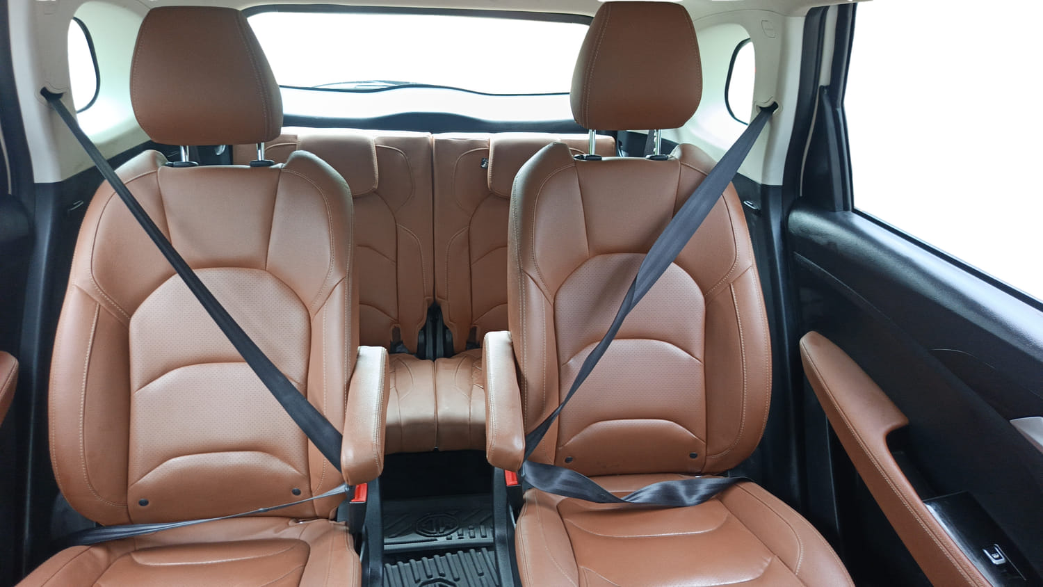 Used 2021 MG Motors Hector Plus Sharp 1.5 Petrol Turbo CVT 6-STR Petrol Automatic interior REAR SEAT CONDITION VIEW
