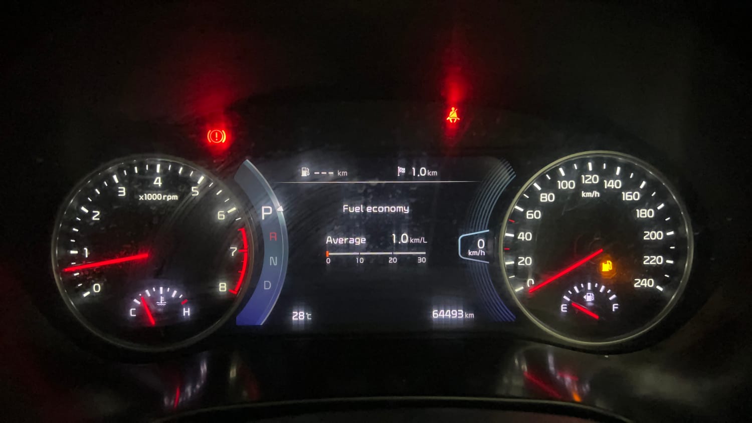 Used 2019 kia Seltos GTX Plus DCT 1.4 Petrol Automatic interior CLUSTERMETER VIEW