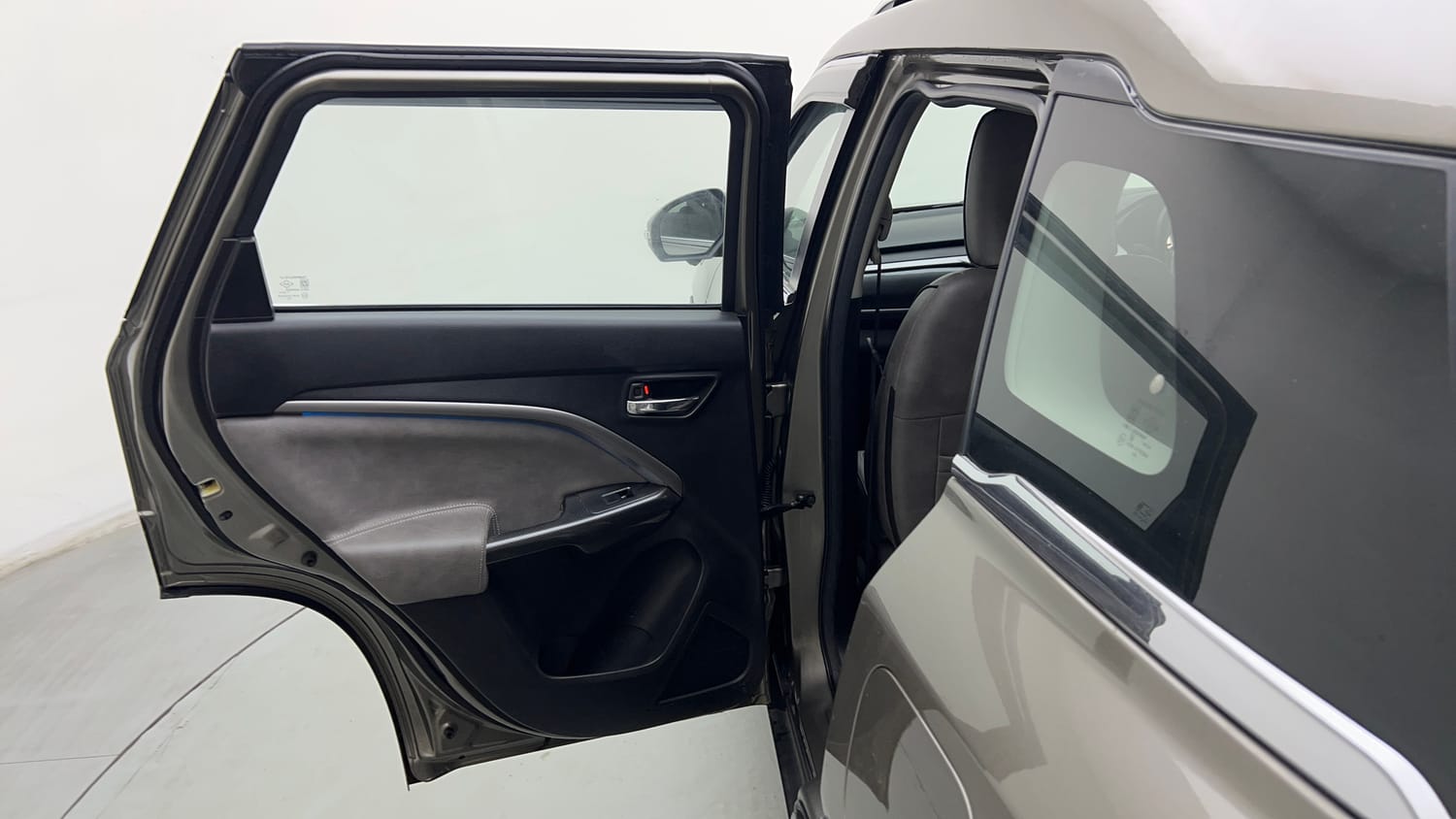 Used 2024 Maruti Suzuki Brezza ZXi Plus AT Petrol Automatic interior LEFT REAR DOOR OPEN VIEW