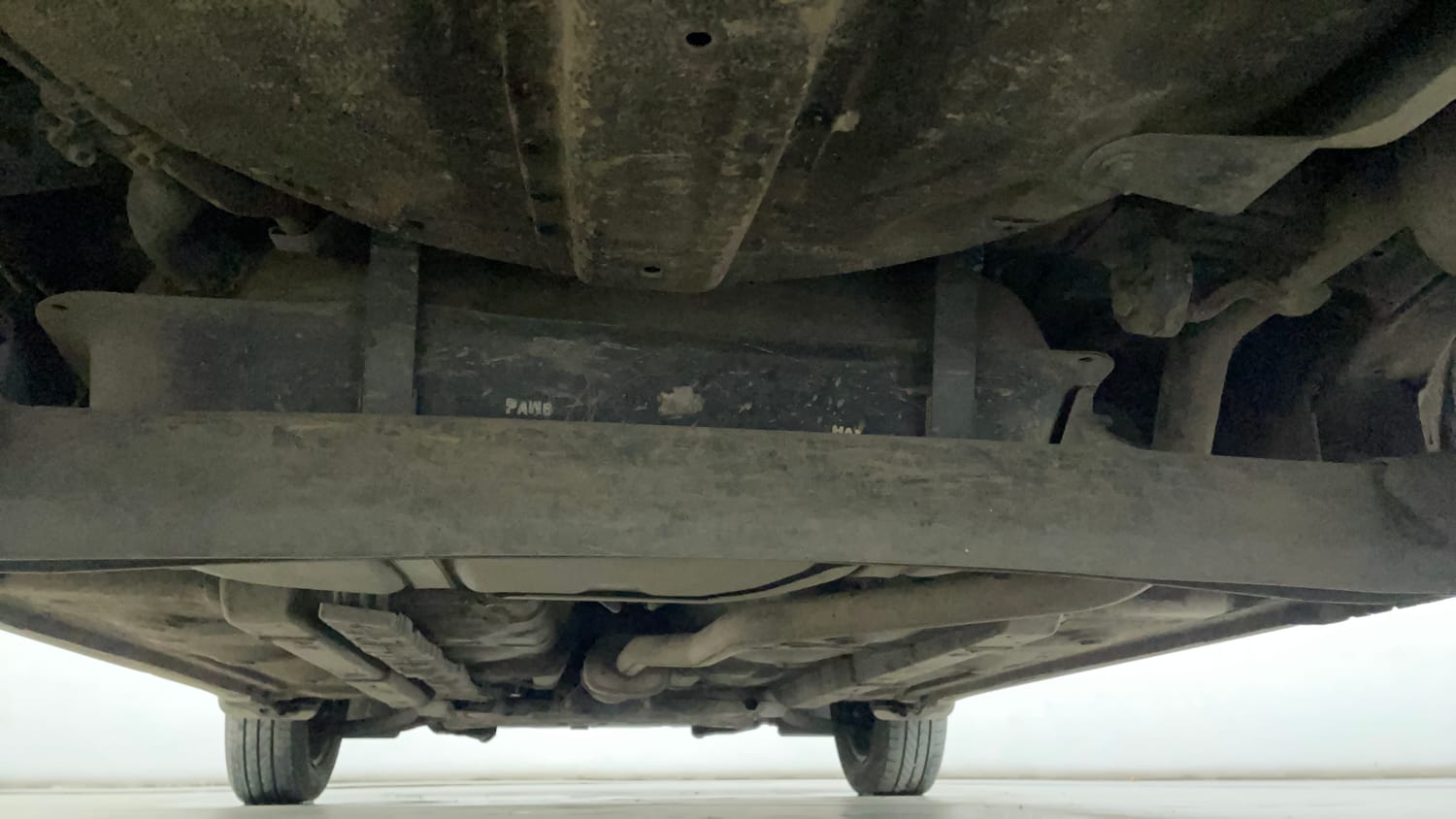 Used 2020 Hyundai Grand i10 Sportz 1.2 Kappa VTVT Petrol Manual extra REAR UNDERBODY VIEW (TAKEN FROM REAR)