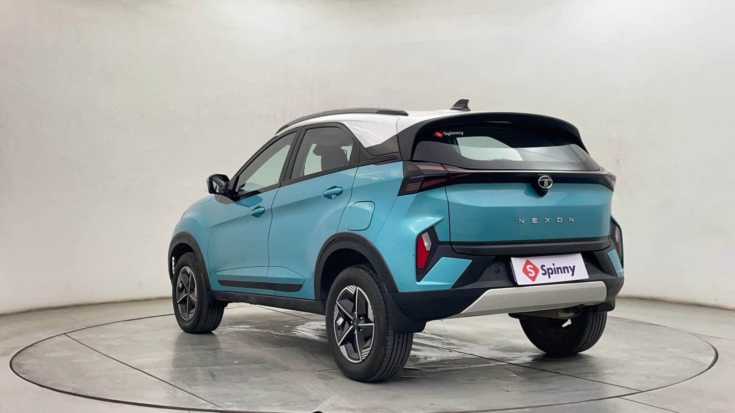 Used 2023 Tata Nexon Creative Plus S 1.2 Revotron Petrol 7DCA DT Petrol Automatic exterior LEFT REAR CORNER VIEW