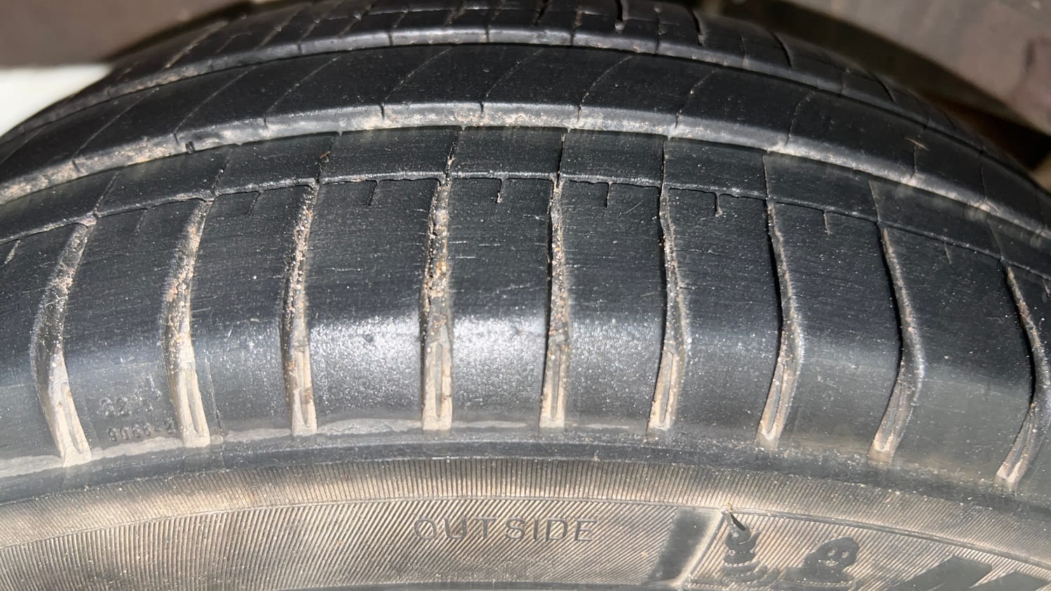 Used 2016 Datsun GO A Petrol Manual tyres RIGHT REAR TYRE TREAD VIEW