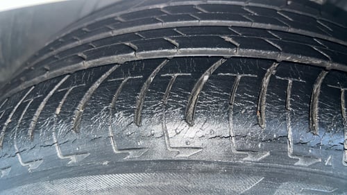 Used 2018 Ford EcoSport Titanium + 1.5L Ti-VCT AT Petrol Automatic tyres LEFT FRONT TYRE TREAD VIEW