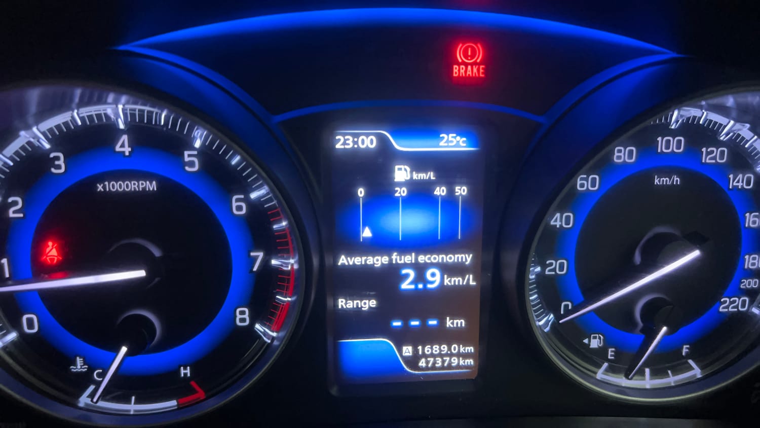 Used 2017 Maruti Suzuki Baleno Alpha 1.2 Petrol Manual interior CLUSTERMETER VIEW