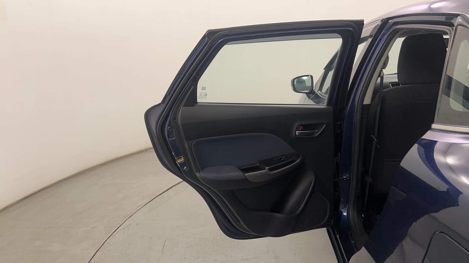 Used 2019 Toyota Glanza G CVT Petrol Automatic interior LEFT REAR DOOR OPEN VIEW