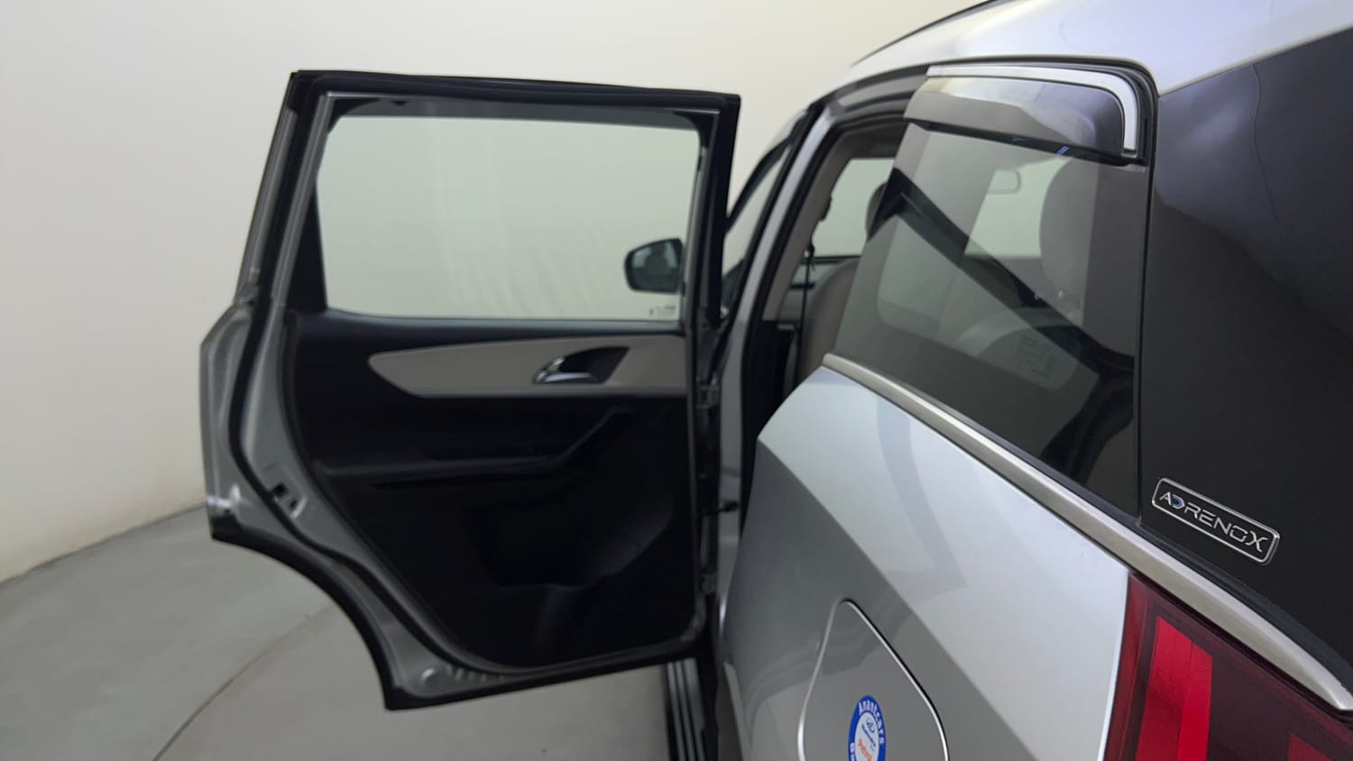 Used 2021 Mahindra XUV700 AX 7 Petrol AT 7 STR Petrol Automatic interior LEFT REAR DOOR OPEN VIEW