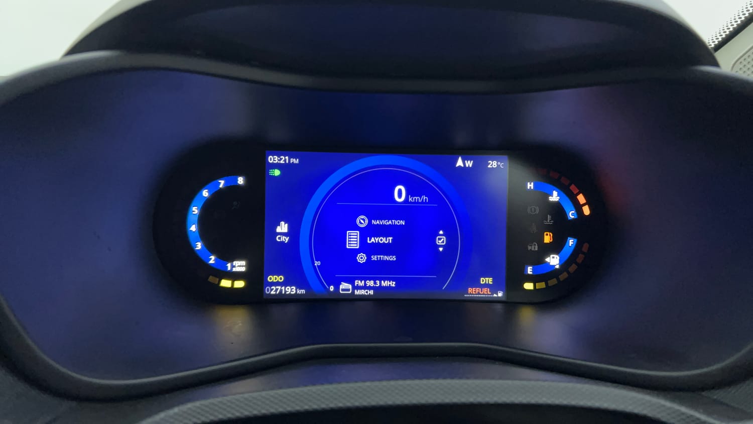 Used 2024 Tata Nexon Creative Plus S 1.2 Revotron Petrol 6MT DT Petrol Manual interior CLUSTERMETER VIEW