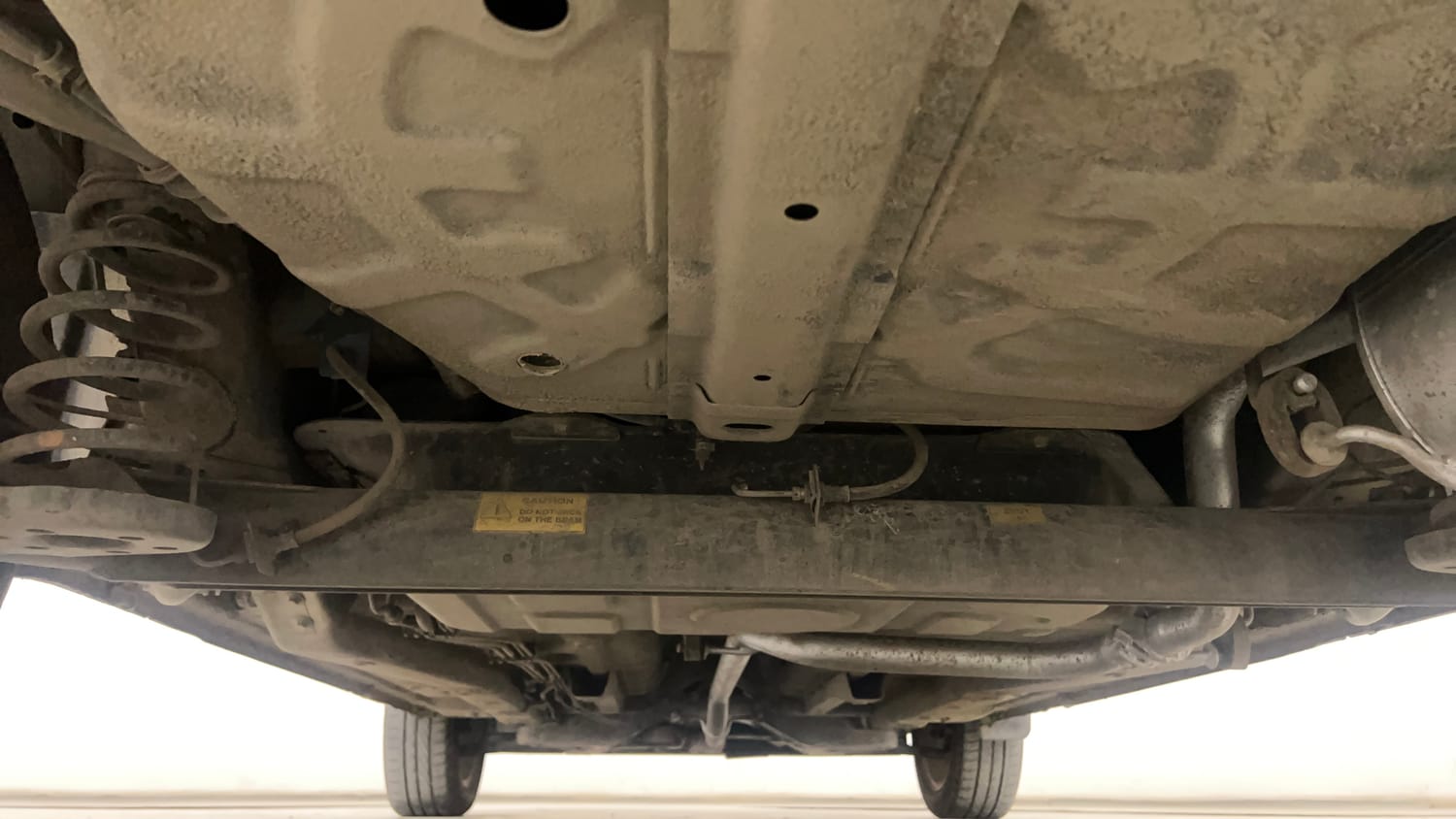 Used 2015 Tata Zest XT Petrol Petrol Manual extra REAR UNDERBODY VIEW (TAKEN FROM REAR)