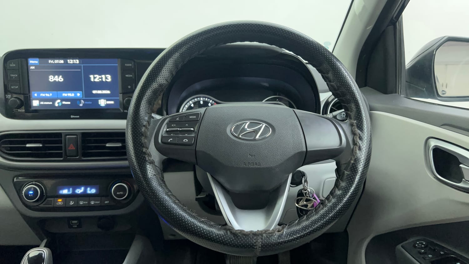 Used 2021 Hyundai Grand i10 Nios Sportz AMT 1.2 Kappa VTVT Petrol Automatic interior STEERING VIEW