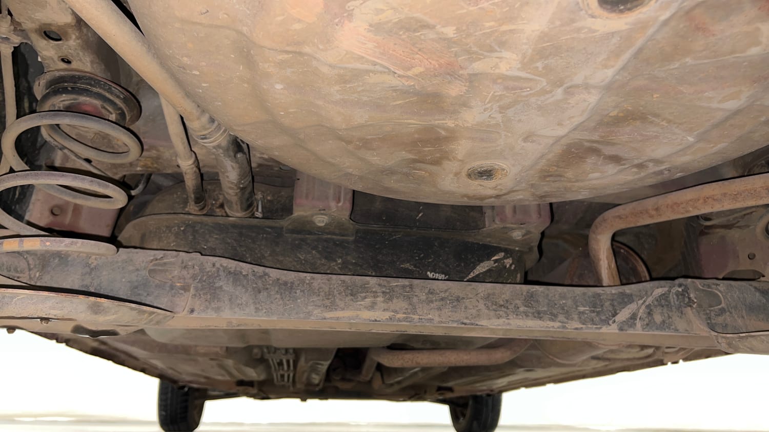Used 2016 Datsun GO A Petrol Manual extra REAR UNDERBODY VIEW (TAKEN FROM REAR)