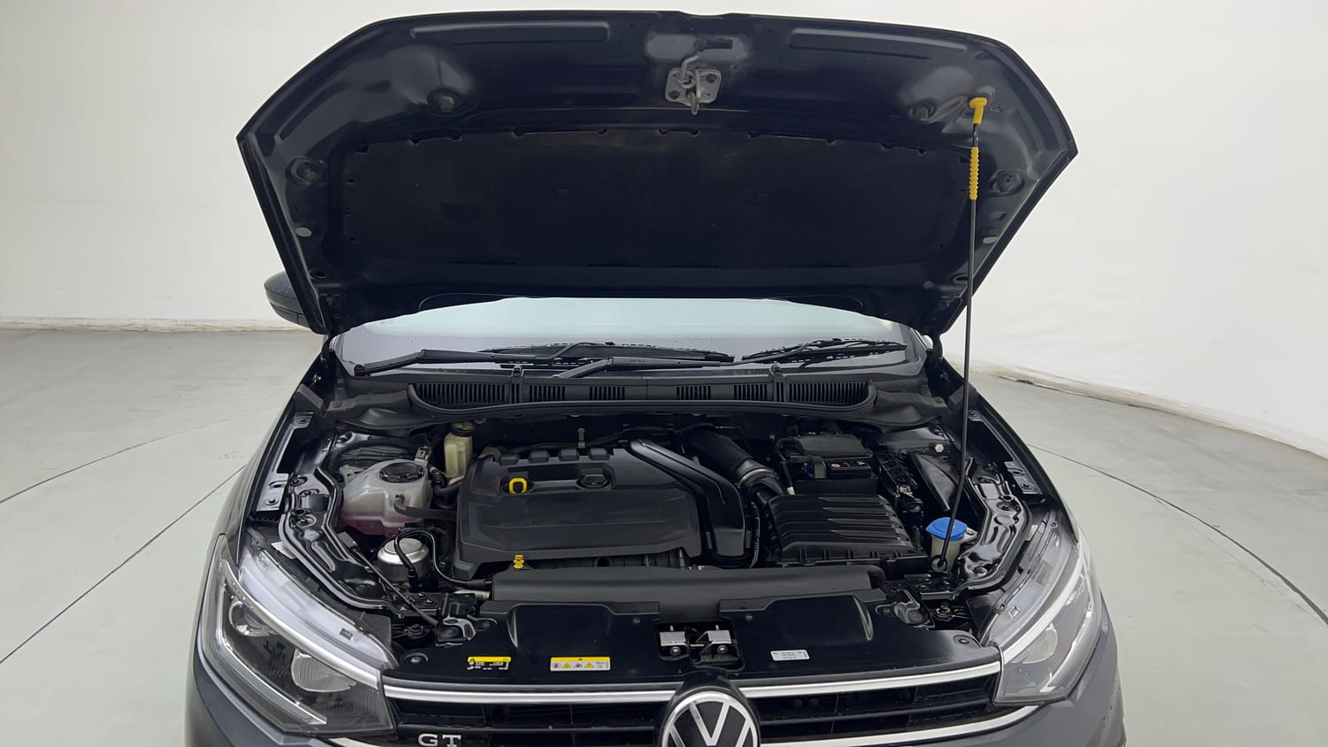 Used 2023 Volkswagen Virtus GT Plus 1.5 TSI EVO DSG Petrol Automatic engine ENGINE & BONNET OPEN FRONT VIEW