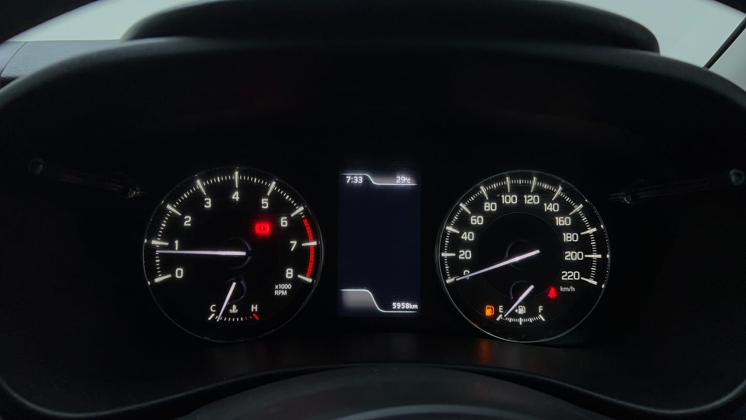 Used 2023 Maruti Suzuki Baleno Alpha MT Petrol Manual interior CLUSTERMETER VIEW