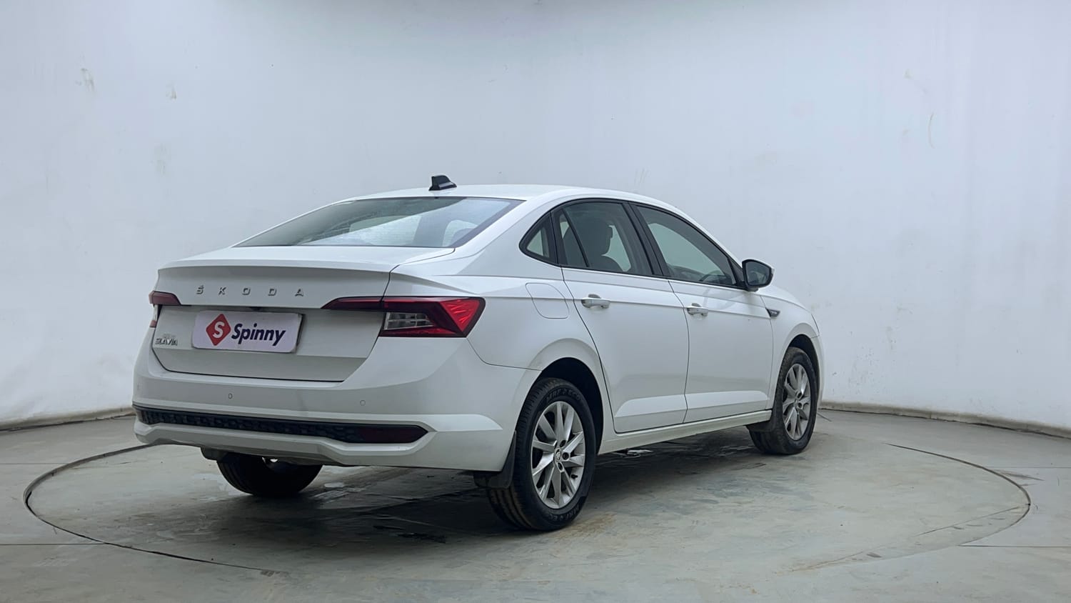 Used 2023 Skoda Slavia Ambition 1.0L TSI AT Petrol Automatic exterior RIGHT REAR CORNER VIEW