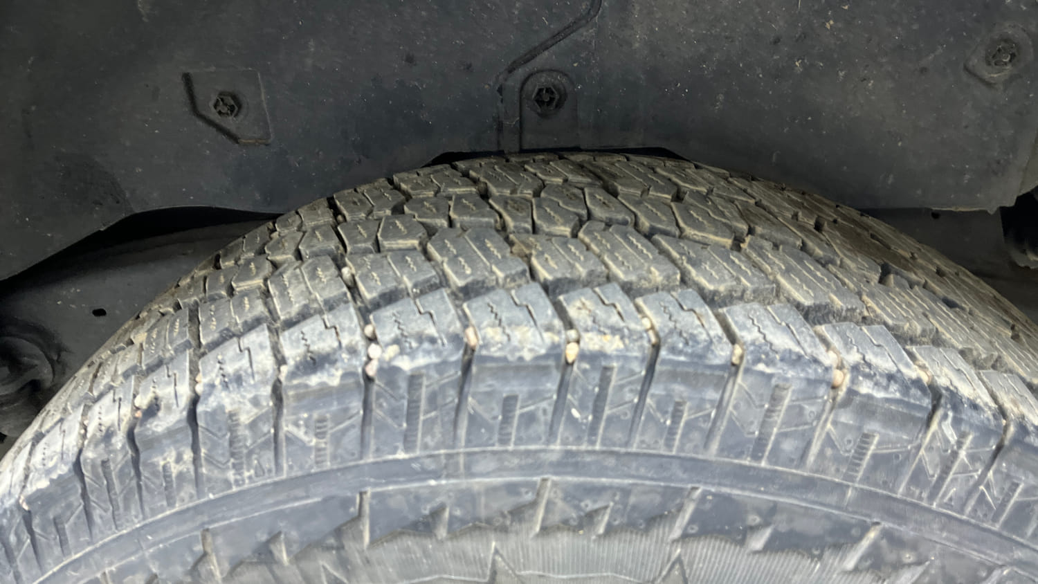 Used 2021 mahindra Thar LX Hard Top Diesel AT 4WD Diesel Automatic tyres LEFT REAR TYRE TREAD VIEW