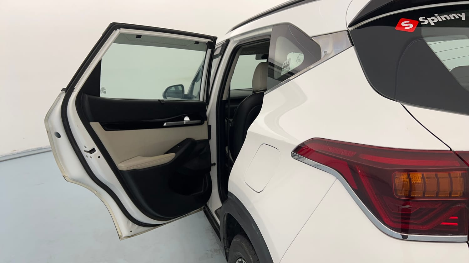 Used 2019 kia Seltos GTX Plus DCT 1.4 Petrol Automatic interior LEFT REAR DOOR OPEN VIEW