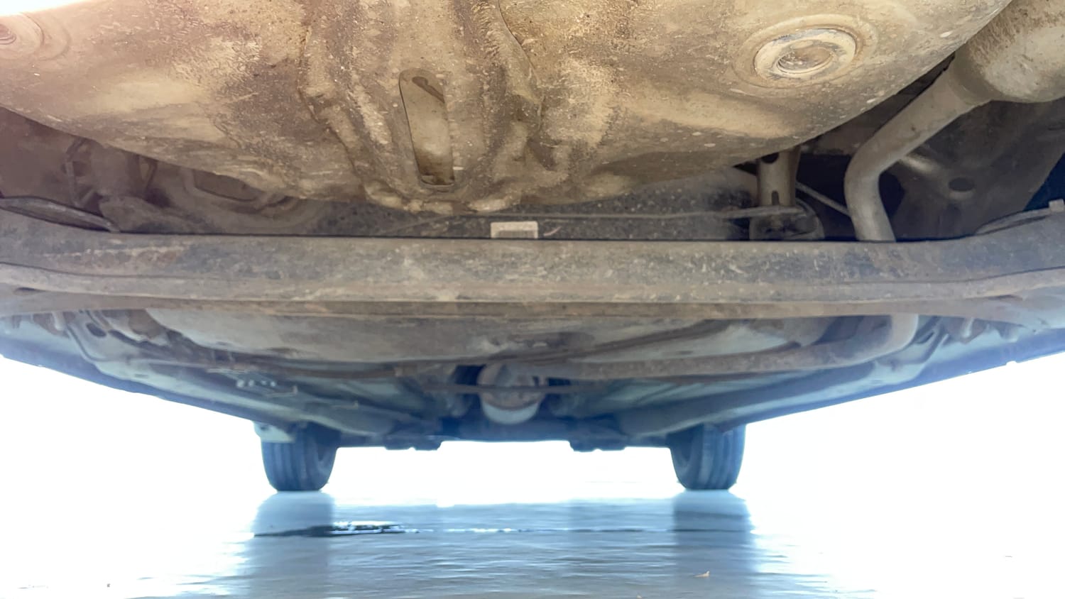 Used 2016 Maruti Suzuki Baleno Delta 1.2 Petrol Manual extra REAR UNDERBODY VIEW (TAKEN FROM REAR)